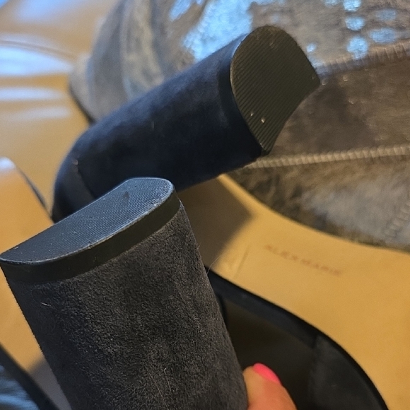 Alex Marie Blue Heels with Ankle Strap - Picture 8 of 9